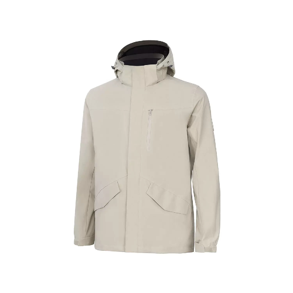 李寧運(yùn)動(dòng)風(fēng)衣男士2025季新款防潑水防風(fēng)休閑連帽外套AFDUA05-13-7-11