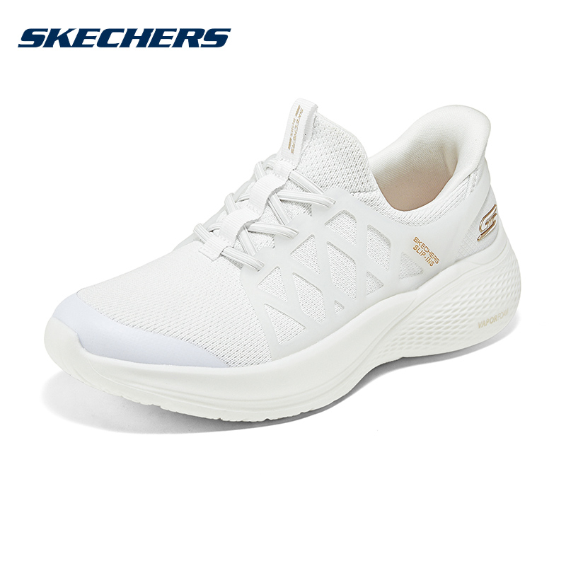 斯凱奇女鞋新款健步厚底緩震運(yùn)動鞋輕便通勤休閑鞋117507-WHT